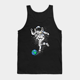 Space Astronaut Bowling Tank Top